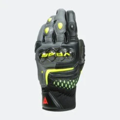 Guanti Moto Dainese VR46 Sector Short Nero-Antracite-Giallo Fluo