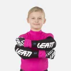 Gomitiere Bambino Leatt 3DF 5.0 Bianco-Nero