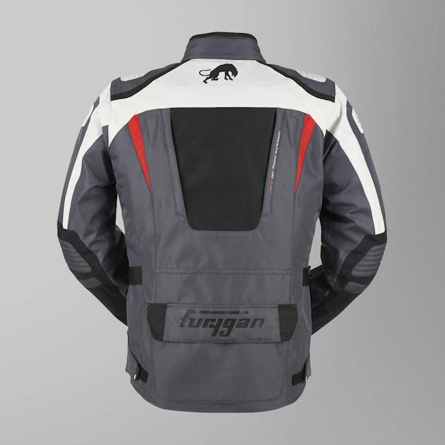 Giacca Moto Furygan Apalaches Nero-Grigio-Rosso 3 Giacca Moto Furygan Apalaches Nero-Grigio-Rosso - immagine 3