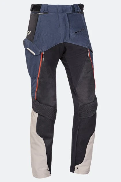 Pantaloni Moto Donna Ixon Eddas Grege-Blu-Nero 1 Pantaloni Moto Donna Ixon Eddas Grege-Blu-Nero