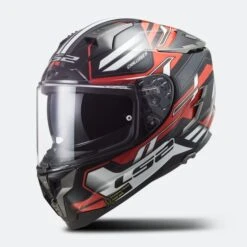 Casco Integrale LS2 FF327 Challenger Nero-Rosso-Bianco