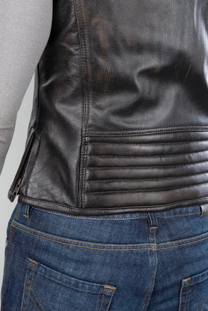 Gilet In Pelle Richa Gilet Colt Vintage Leather Marrone 8 Gilet In Pelle Richa Gilet Colt Vintage Leather Marrone - immagine 8