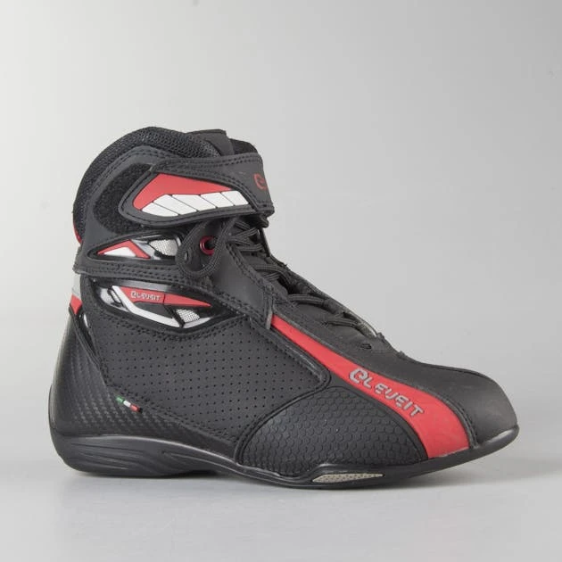 Scarpe Moto Eleveit T Sport Nero-Rosso 2 Scarpe Moto Eleveit T Sport Nero-Rosso - immagine 2