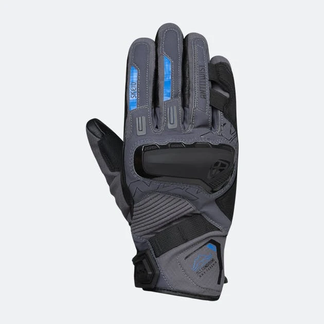 Guanti Moto Ixon MS SKEID Antracite-Grigio-Blu 1 Guanti Moto Ixon MS SKEID Antracite-Grigio-Blu