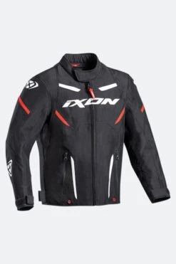 Giacca Moto Bambino Ixon Striker Nero-Bianco