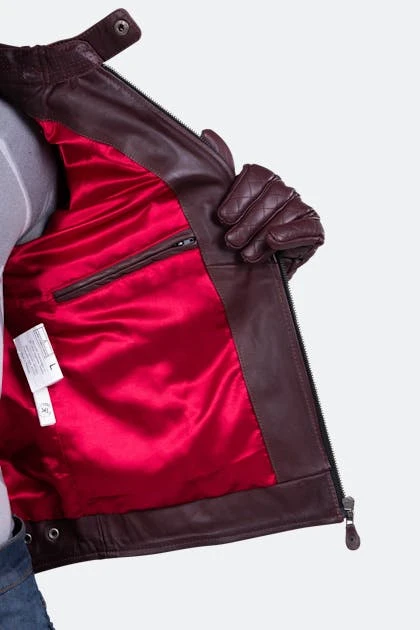 Giacca Moto Ride & Sons Getaway Oxblood 8 Giacca Moto Ride & Sons Getaway Oxblood - immagine 8