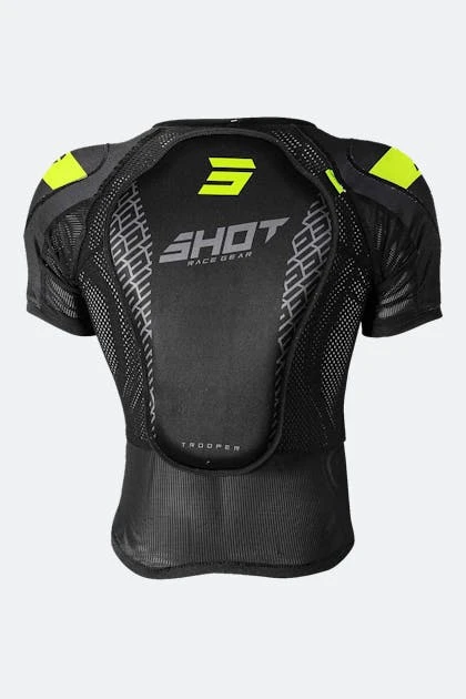 Giacca Protettiva Bambino Shot Trooper Nero-Giallo Neon 2 Giacca Protettiva Bambino Shot Trooper Nero-Giallo Neon - immagine 2