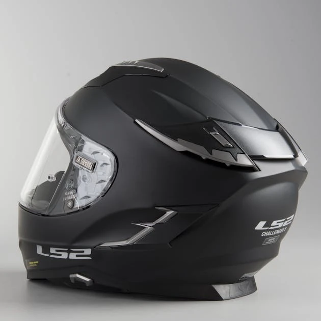 Casco Integrale LS2 FF327 Challenger Solid Nero Opaco 18 Casco Integrale LS2 FF327 Challenger Solid Nero Opaco - immagine 18