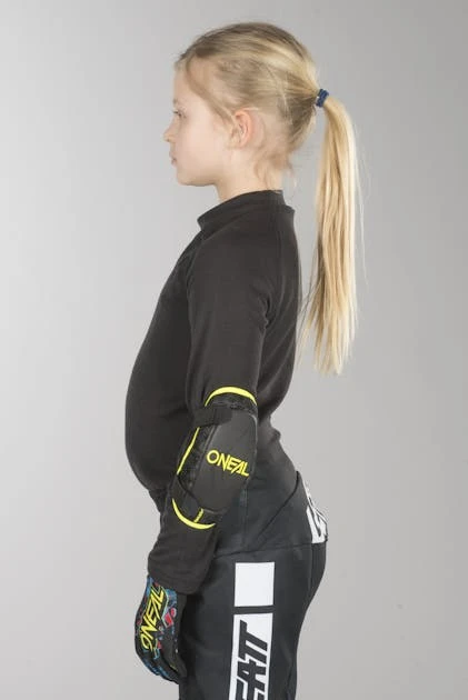 Gomitiere O'Neal Peewee Giallo Fluo 2 Gomitiere O'Neal Peewee Giallo Fluo - immagine 2