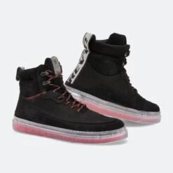 Scarpe Moto Rev'it! Filter Nero-Rosso Neon