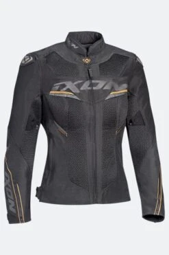 Giacca Moto Donna Ixon Draco Antracite-Nero-Oro