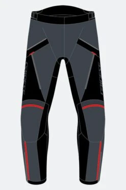 Pantaloni Moto Dainese Tempest 3 D-Dry Ebano-Nero-Rosso Lava