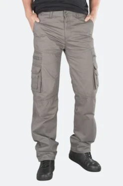 Pantaloni Moto Cargo Course Rinforzati In Aramide Loose Fit Grigi