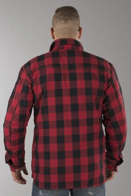 Camicia West Coast Choppers Dominator Aramid Riding Flanel Rosso-Nero 5 Camicia West Coast Choppers Dominator Aramid Riding Flanel Rosso-Nero - immagine 5