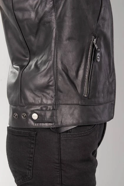 Giacca Moto Donna Segura Stripe Nero-Grigio-Argento 11 Giacca Moto Donna Segura Stripe Nero-Grigio-Argento - immagine 11