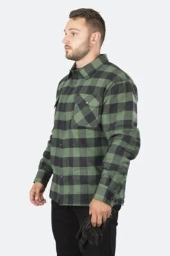 Sovracamicia Course Rinforzata In Aramide Nero-Verde