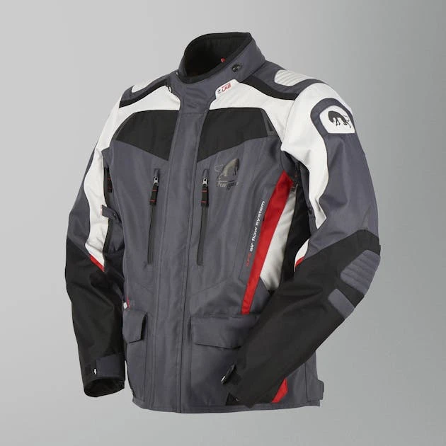 Giacca Moto Furygan Apalaches Nero-Grigio-Rosso 4 Giacca Moto Furygan Apalaches Nero-Grigio-Rosso - immagine 4