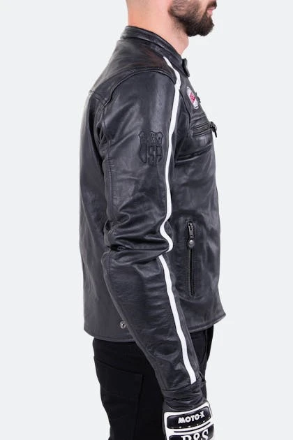 Giacca Moto Ride & Sons Heritage Racing Grand Prix Nera 8 Giacca Moto Ride & Sons Heritage Racing Grand Prix Nera - immagine 8