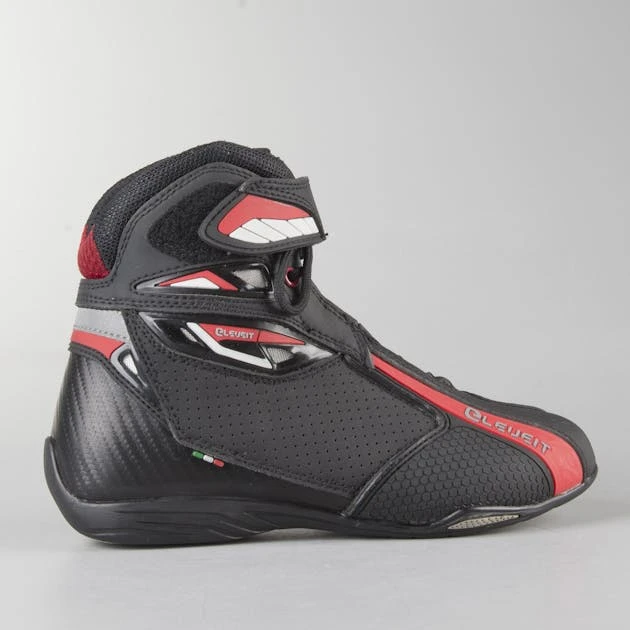Scarpe Moto Eleveit T Sport Nero-Rosso 3 Scarpe Moto Eleveit T Sport Nero-Rosso - immagine 3