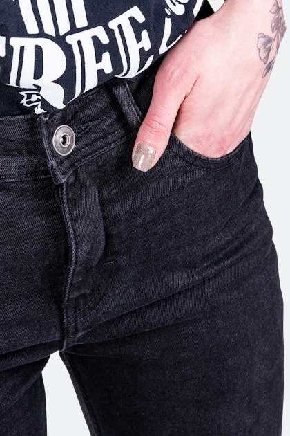 Jeans Moto Donna Course Burnout Rinforzati In Aramide Slim Fit Neri 7 Jeans Moto Donna Course Burnout Rinforzati In Aramide Slim Fit Neri - immagine 7