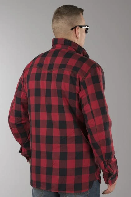 Camicia West Coast Choppers Dominator Aramid Riding Flanel Rosso-Nero 6 Camicia West Coast Choppers Dominator Aramid Riding Flanel Rosso-Nero - immagine 6