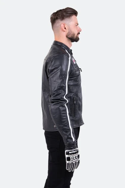 Giacca Moto Ride & Sons Heritage Racing Grand Prix Nera 5 Giacca Moto Ride & Sons Heritage Racing Grand Prix Nera - immagine 5