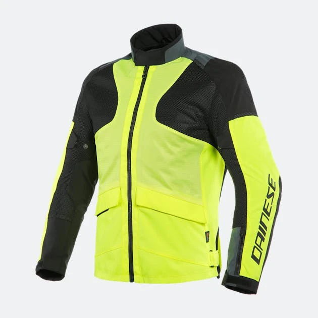Giacca Moto Dainese Air Tourer Tex Giallo Fluo-Ebano-Nero 1 Giacca Moto Dainese Air Tourer Tex Giallo Fluo-Ebano-Nero