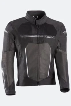 Giacca Moto Ixon T-Rex Nero-Bianco-Grigio