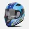 Casco Integrale Bambino Stormer Rule Doodle Blu
