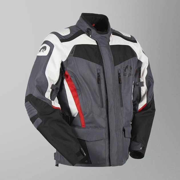 Giacca Moto Furygan Apalaches Nero-Grigio-Rosso 2 Giacca Moto Furygan Apalaches Nero-Grigio-Rosso - immagine 2