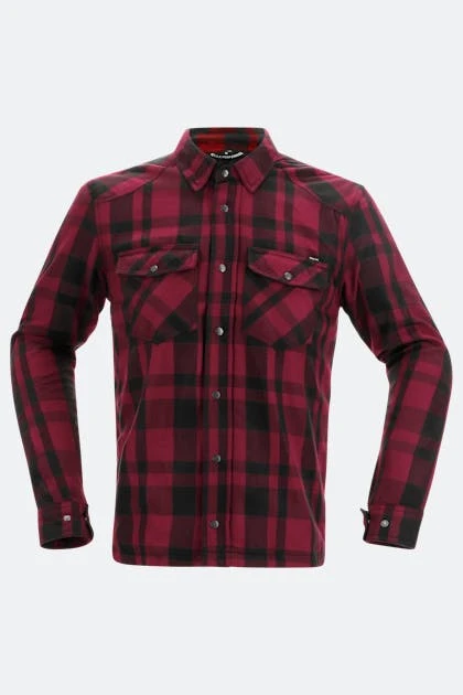 Camicia Moto Richa Forest Nero-Borgogna 1 Camicia Moto Richa Forest Nero-Borgogna
