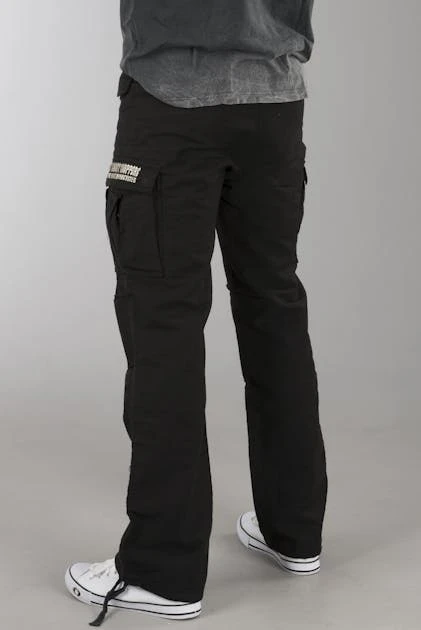 Pantaloni West Coast Choppers M 65 Cargo Nero Vintage 4 Pantaloni West Coast Choppers M 65 Cargo Nero Vintage - immagine 4