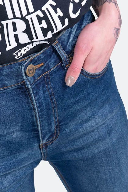 Jeans Moto Donna Course Rey Taglio Dritto/Regular Blu Scuro 6 Jeans Moto Donna Course Rey Taglio Dritto/Regular Blu Scuro - immagine 6