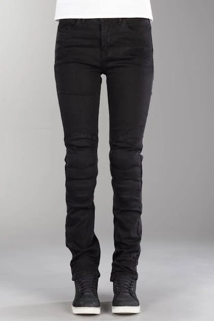 Jeans Moto Donna Course Burnout Rinforzati In Aramide Slim Fit Neri 2 Jeans Moto Donna Course Burnout Rinforzati In Aramide Slim Fit Neri - immagine 2