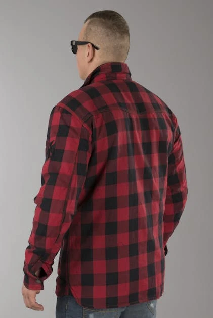 Camicia West Coast Choppers Dominator Aramid Riding Flanel Rosso-Nero 4 Camicia West Coast Choppers Dominator Aramid Riding Flanel Rosso-Nero - immagine 4