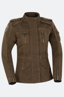 Giacca Moto Donna Segura Lady Jewel Crystal Cachi